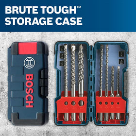 Bosch HCK001 improved-flute design keeps bits cooler during heavy use.