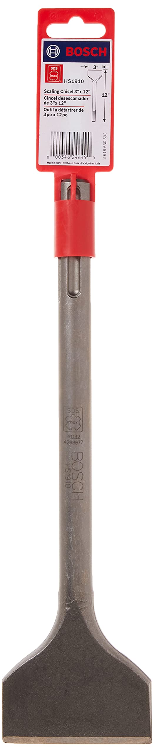 Bosch HS1910 masonry removal efficiency in concrete and brick tasks.