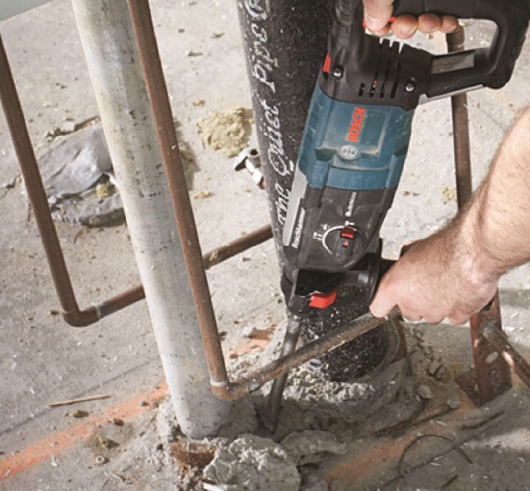 Bosch HS19R2PK chisels ready for heavy-duty masonry tasks.