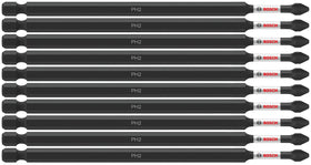 Bosch ITPH26B 10-pack Phillips #2 bit for long-lasting performance with less cam-out