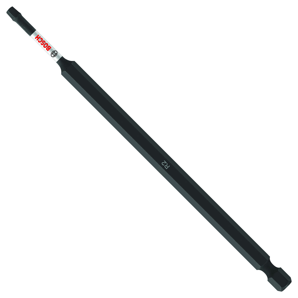 Bosch ITSQ26B 10-pack 6-inch square #2 bits for high-torque impacts with precision fit.
