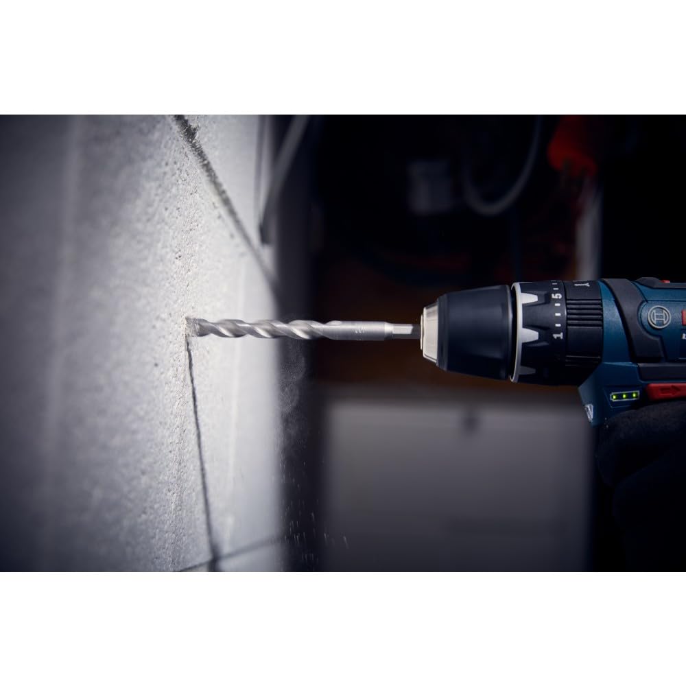 Impact-rated bit for masonry drilling in block and concrete