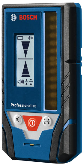 Bosch LR8 backlit display aids quick line reading on dim jobs
