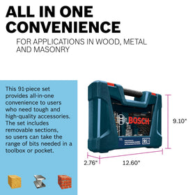 Bosch MS4091 nut setters for fastener installation