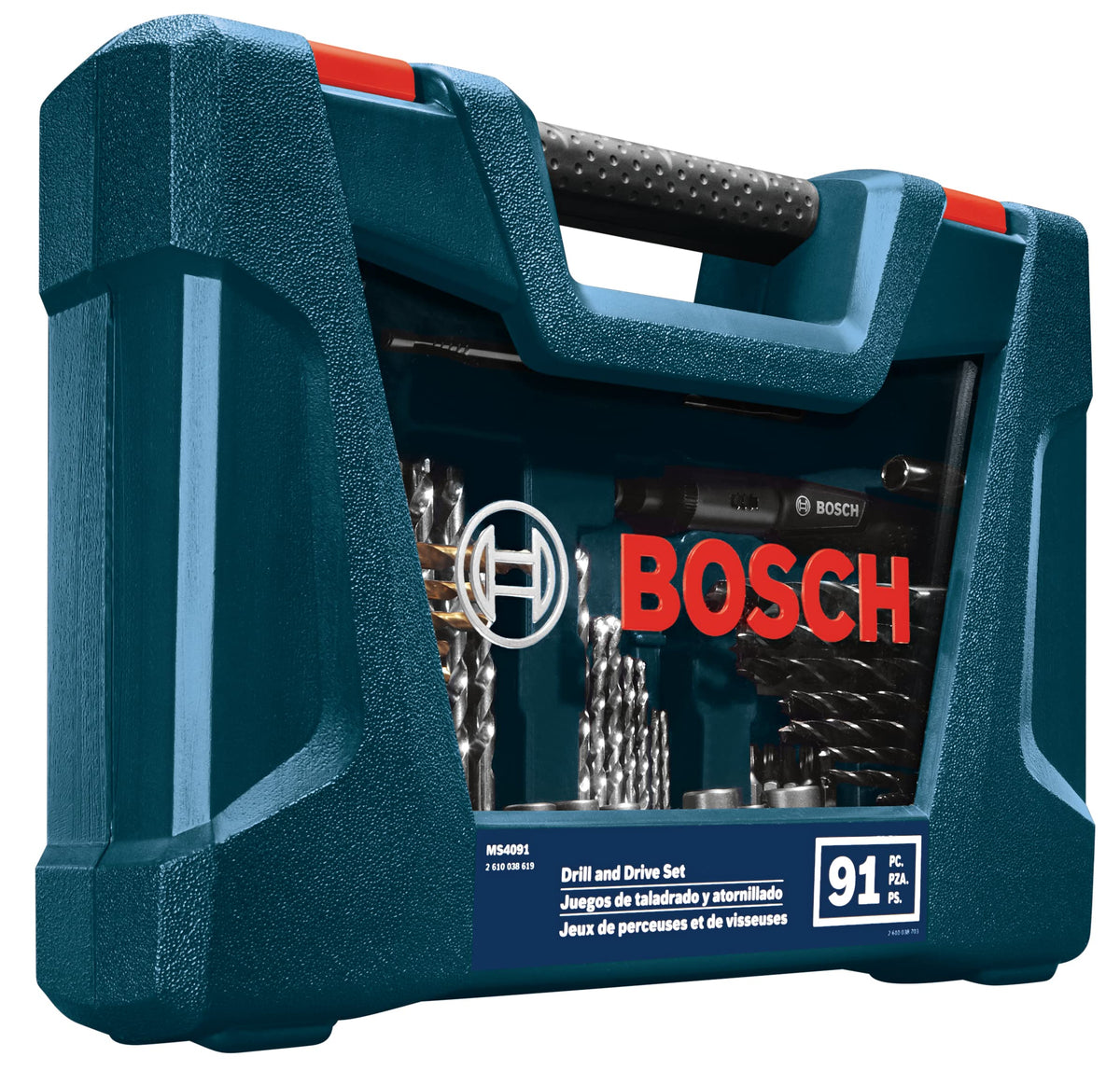 Bosch MS4091 titanium drill bits designed for durability and long life