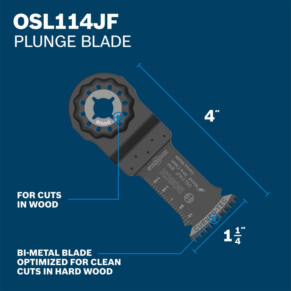 Bosch OSL005C carbide blade OSL114C for metal cutting.