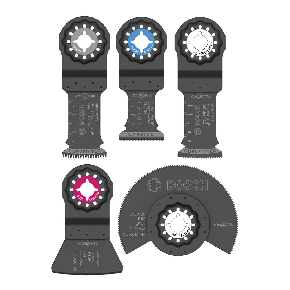 Bosch OSL005C segmented blade OSL312F for fast straight cuts in wood.