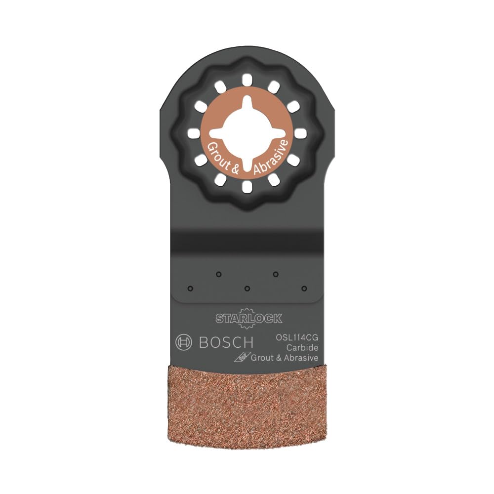 Bosch OSL114CG two-in-one design for grinding and rasping versatility on projects.