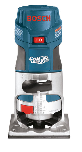 Bosch PR20EVS Colt palm router ergonomic grip enhances control during detail work