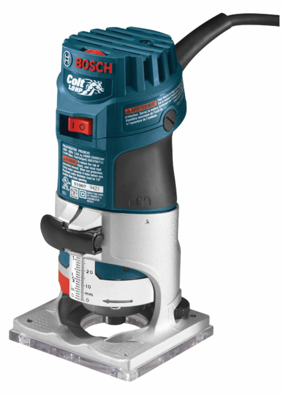 Bosch PR20EVS Colt palm router with variable speed for precise material removal