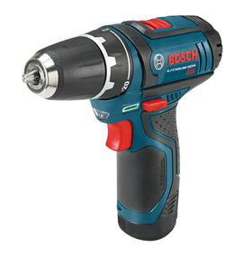 Bosch PS31-2A three-eighths chuck securely holds bits during operation.