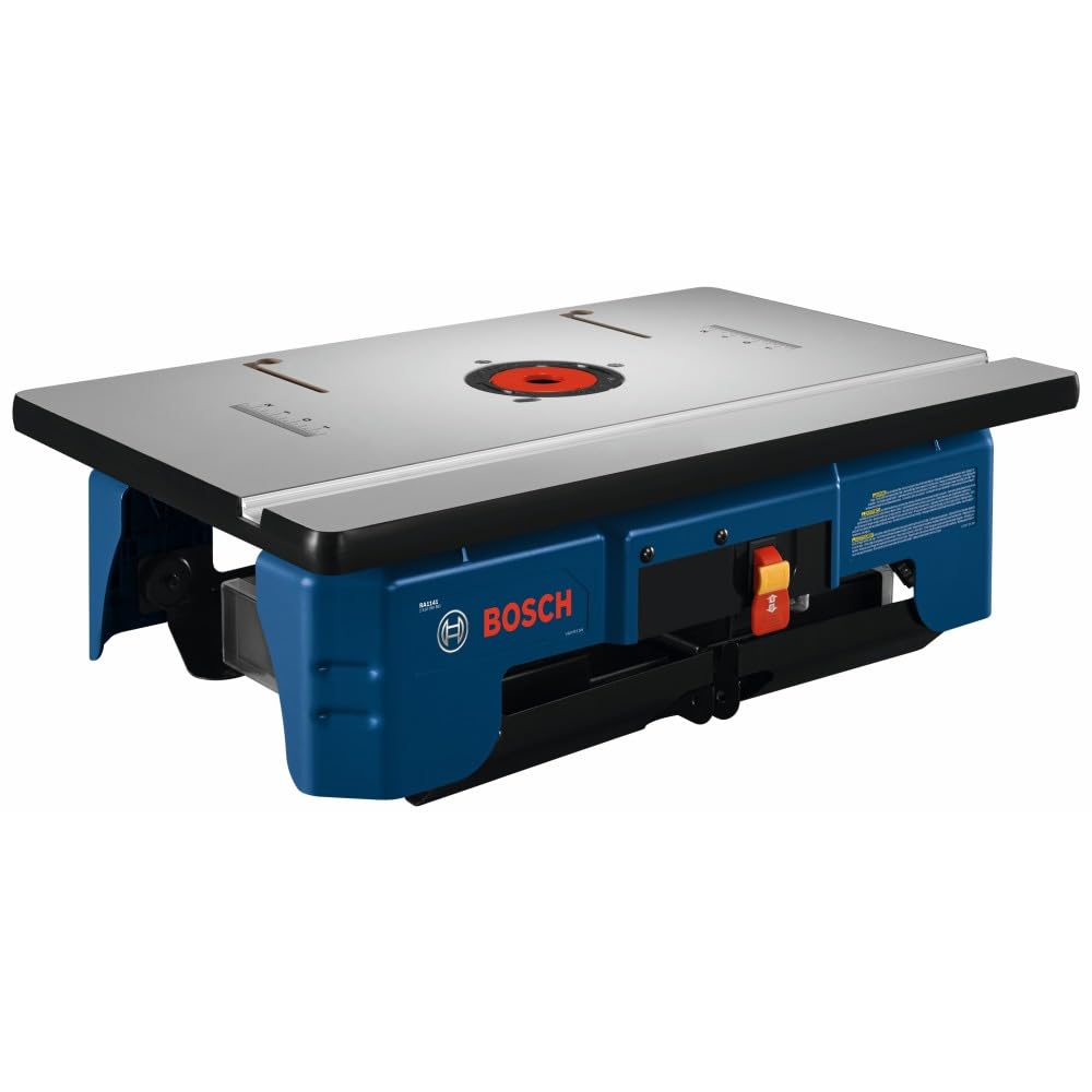 Bosch RA1141 onboard storage keeps bits and accessories organized.