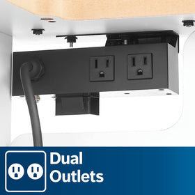 Dual outlet switch with six-foot cord on the Bosch RA1171 router table