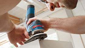 Storage-ready kit for on-site routing projects.