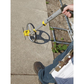 RT312 extended telescopic handle for adjustable height on uneven terrain.