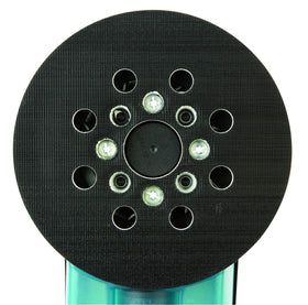 Bosch ROS10 microcellular backing pad ensures smooth, fine surfaces.