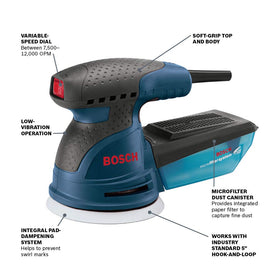 Bosch ROS20VSC carrying bag keeps your sander organized on site.