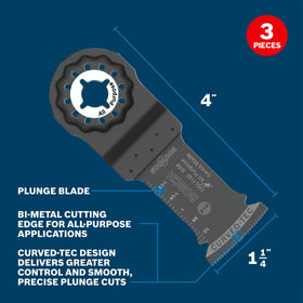 Bosch Starlock OSL114F-3 with 3D-fit interface for torque
