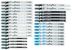 Bosch T30C metal blades for ferrous and nonferrous work with strong efficiency.