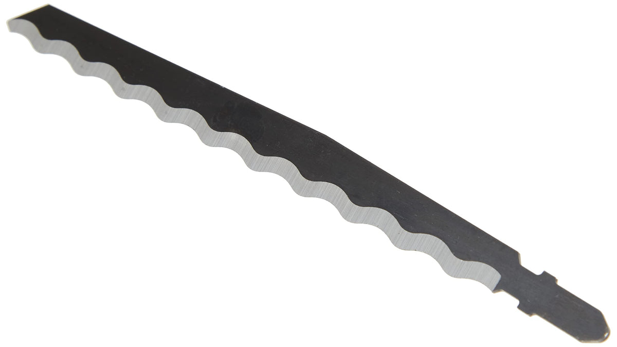 Bosch T313AW3 knife-edge blade six-inch length supports thicker workpieces.
