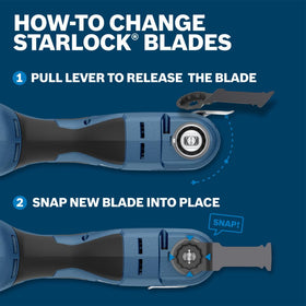 Three-pack of carbide blades included for professional tasks