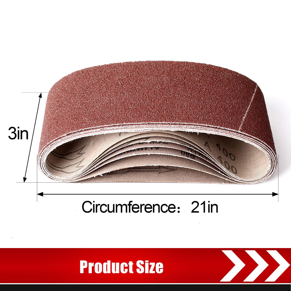 BOSHCRAFT 3x18 belt sanding belt in 240 grit for fine finishing and edge work