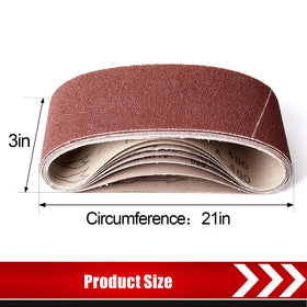 BOSHCRAFT 3x18 belt sanding belt in 240 grit for fine finishing and edge work