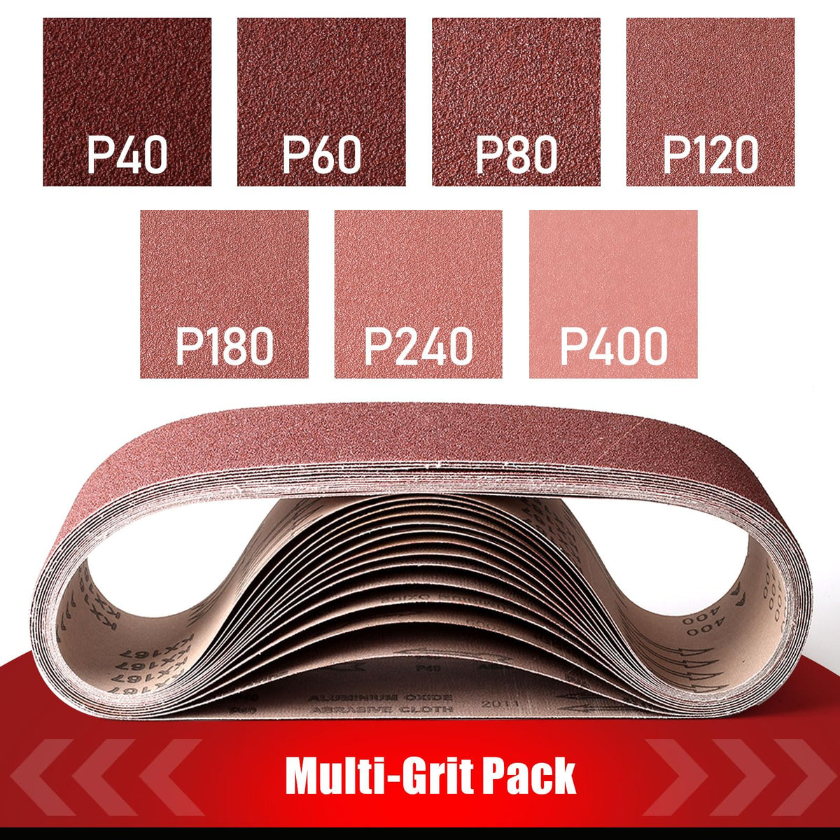 BOSHCRAFT 3x18 belt sanding belt in 60 grit for fast material removal on wood and metal