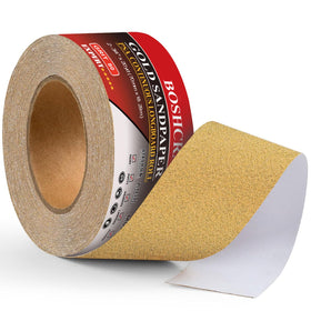 BOSHCRAFT 80-grit PSA longboard sandpaper roll suitable for smooth long sanding tasks.