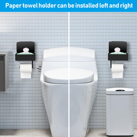 Durable Bosoei bathroom hardware in stainless steel with fingerprint resistant finish.