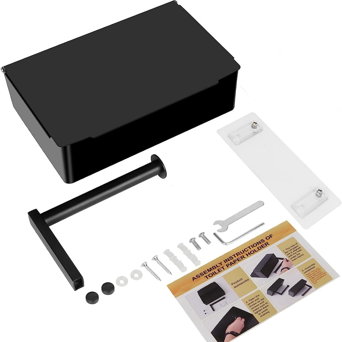 Bi directional installation option on Bosoei toilet paper holder for left or right use.