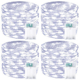 Bossern 4-pack 60 LED fairy lights with timer for effortless ambient lighting.