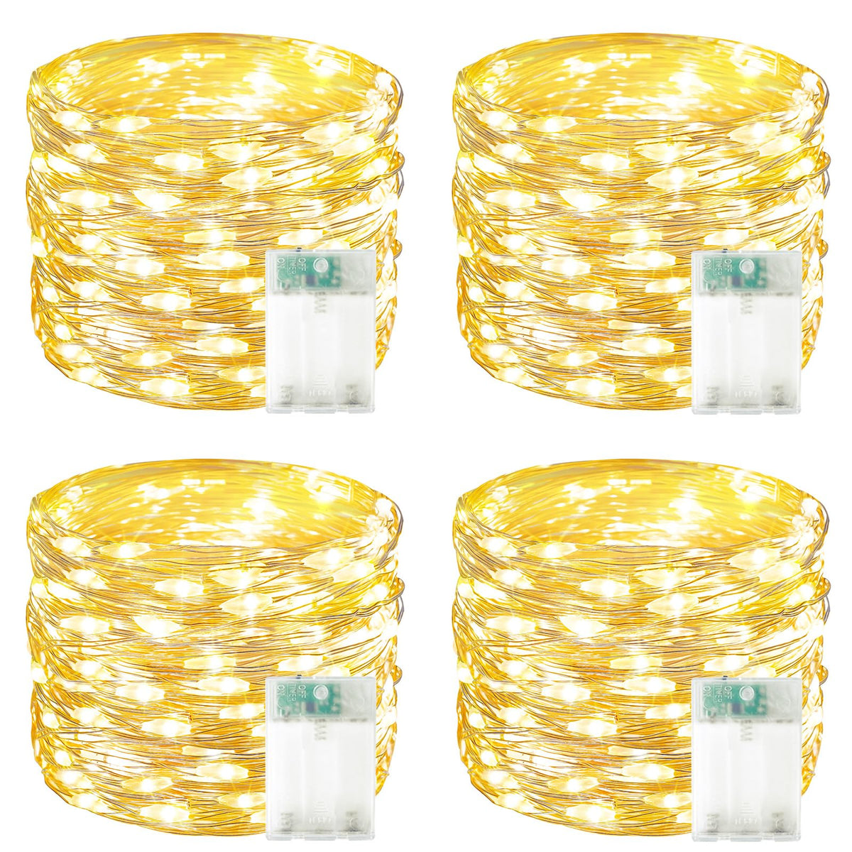 Bossern 60LED fairy lights with timer for indoor and outdoor ambiance.