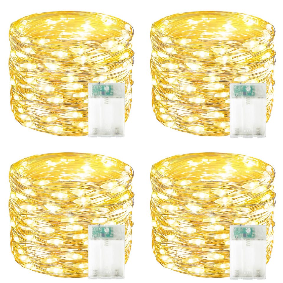 Bossern 60LED fairy lights with timer for indoor and outdoor ambiance.