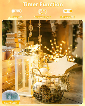 Bossern cuttable fairy lights for heart, star, or custom shapes.