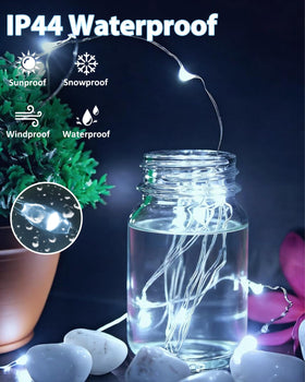 Bossern IP44 waterproof rating supports safe outdoor decorating.