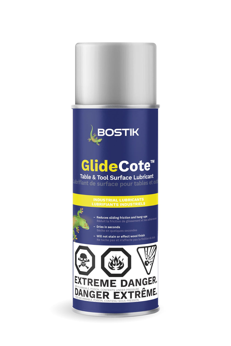 Bostik GlideCote spray on metal reduces friction
