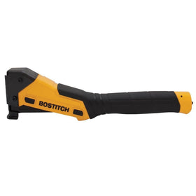 Bostitch Anti-Vibe Hammer Tacker front view showing compact design and anti-vibration features.