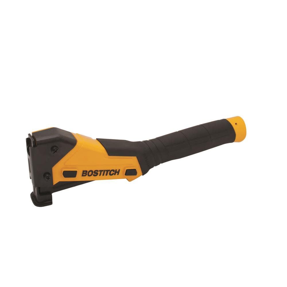 Bostitch Anti-Vibe Hammer Tacker loading mechanism in action for easier staple reloads.
