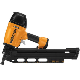 16-inch layout indicator on the magazine aids accurate stud spacing.