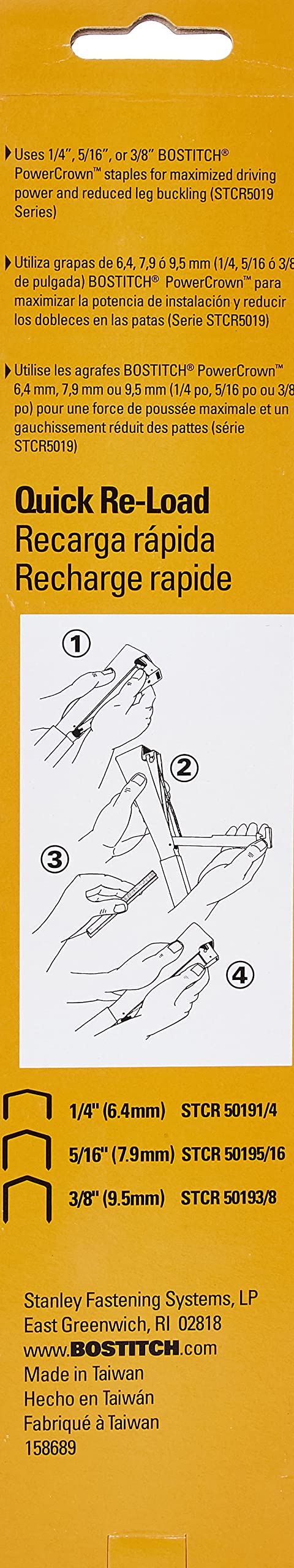 Bostitch H30-8 compact design enables one-handed fastening.