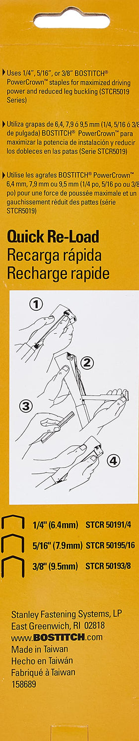 Bostitch H30-8 compact design enables one-handed fastening.