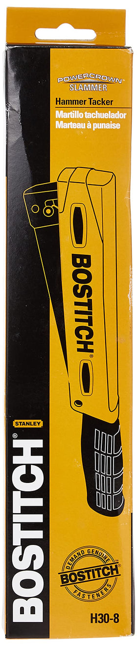 Bostitch H30-8 in use featuring tool-free jam clearing for easy operation.