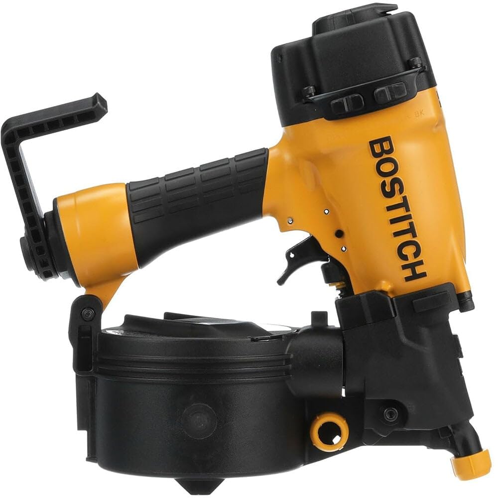 Bostitch N66C coil siding nailer in action for fast, precise siding.