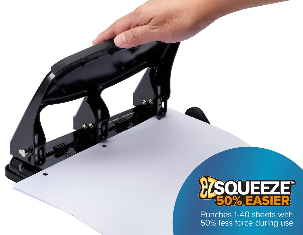 Bostitch Office EZ Squeeze all-metal-construction stands up to daily use.