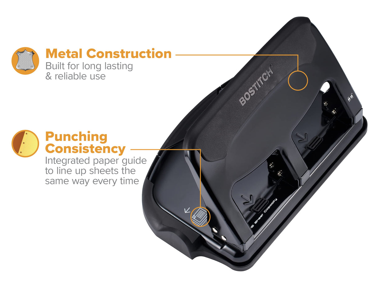 Bostitch EZ Squeeze non-slip rubber base enhances stability during use.