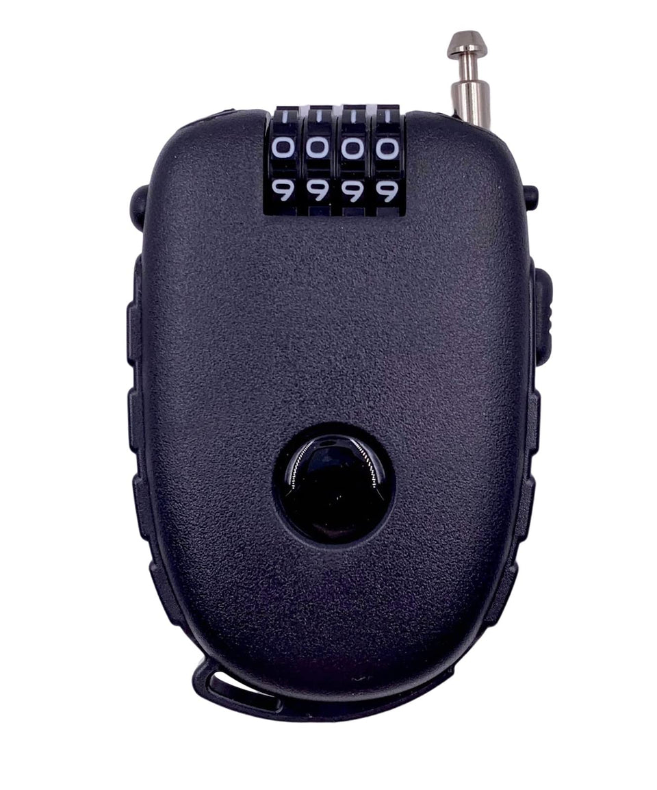 Bosvision Ultra-Secure lock front view with thick 3ft cable for versatile security.