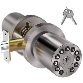 Bothstar keypad door knob with backlit keypad for easy night entry and visibility