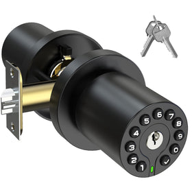 BOTHSTAR keypad door knob with key showcases modern design for secure access
