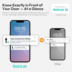 BOTSLAB 2K doorbell 5200mAh battery for long use